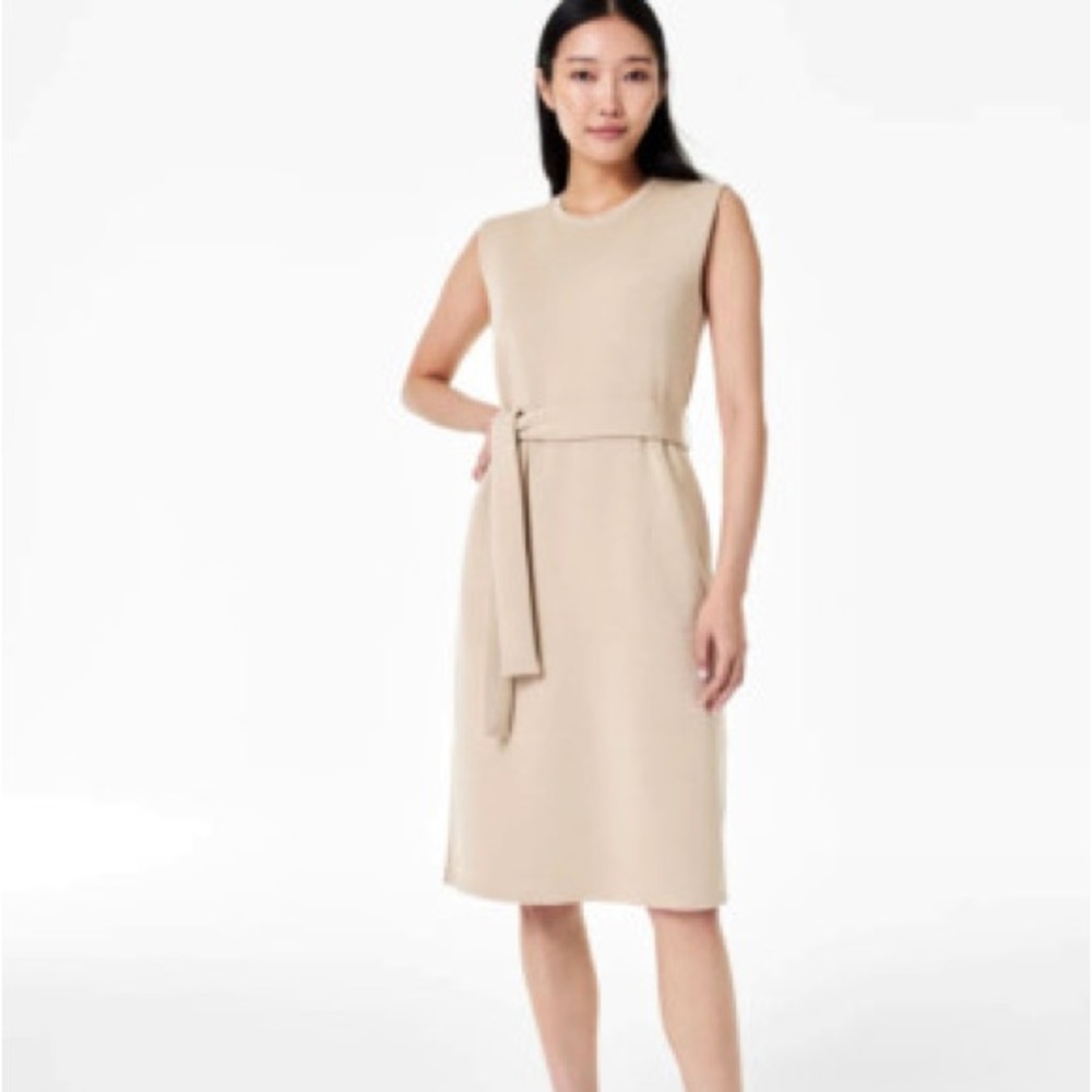 NWT Spanx Air Essentials Tie Waist Midi Dress